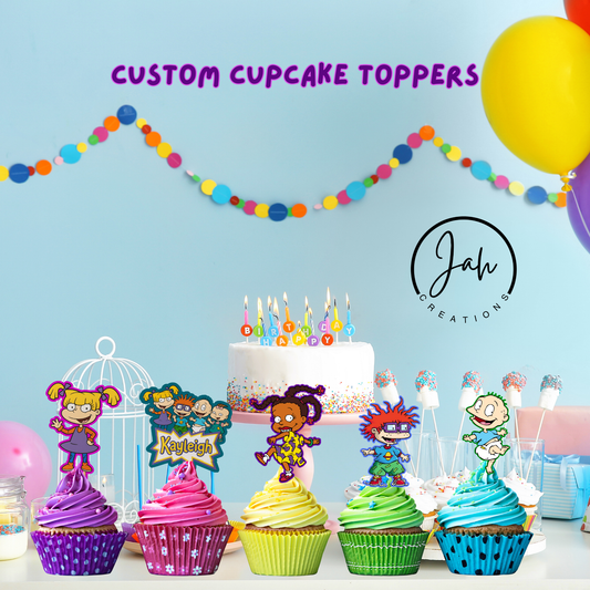 3D Custom Cupcake Toppers - ANY THEME