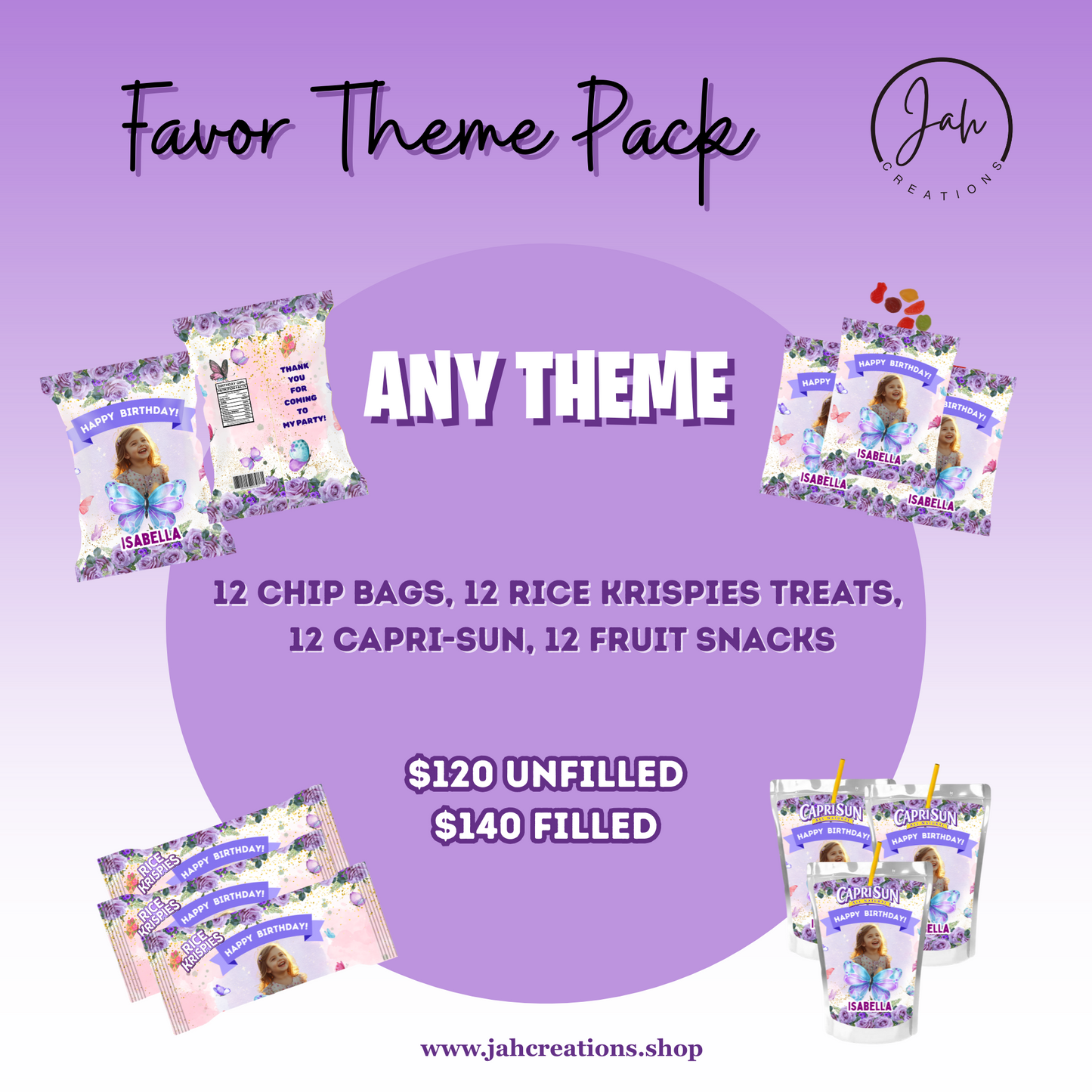 Favor Theme Pack (12 of Each)