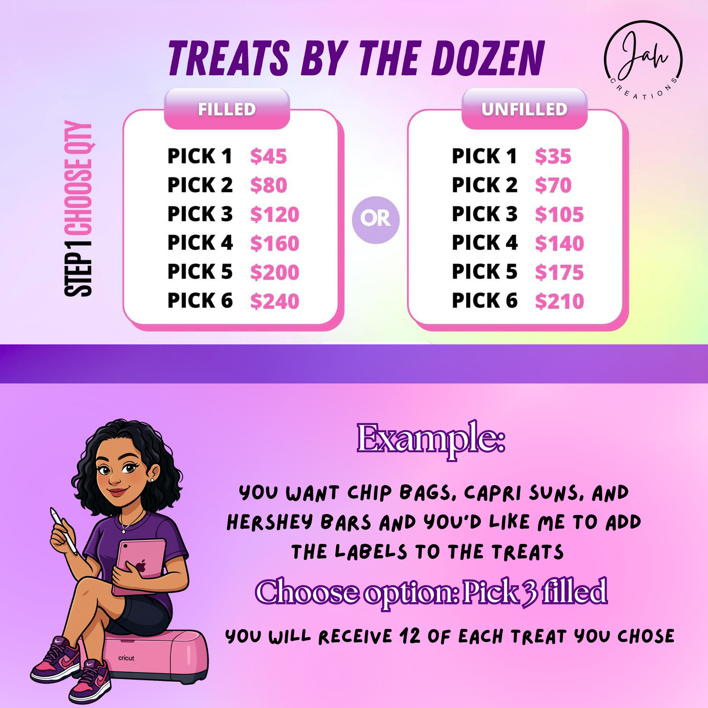 Custom Party Favors - Filled and Unfilled (Labels Only)